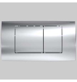 PLACCA DI COMANDO TWIN LINE30 DOPPIO TASTO - CROMO-OPACO