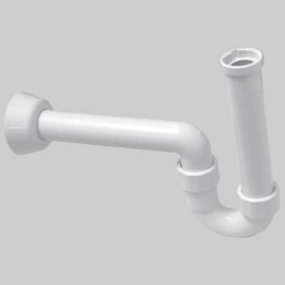 SIFONE ORIENTABILE BIANCO PER LAVABO - Ø 40 x 1"1/4