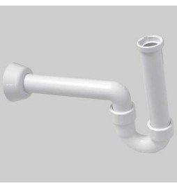 SIFONE ORIENTABILE BIANCO PER LAVABO - Ø 40 x 1"1/4