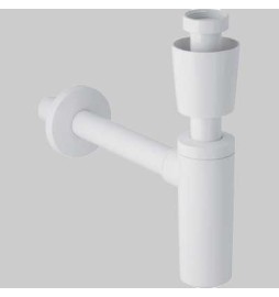 SIFONE A VISTA PER LAVABO - BIANCO Ø 40 x 1"1/4
