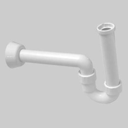 SIFONE ORIENTABILE BIANCO PER BIDET - Ø 40 x 1"1/4