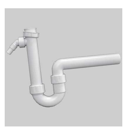 SIFONE 1 VIA BIANCO PER LAVELLO - Ø 40 x 1"1/2
