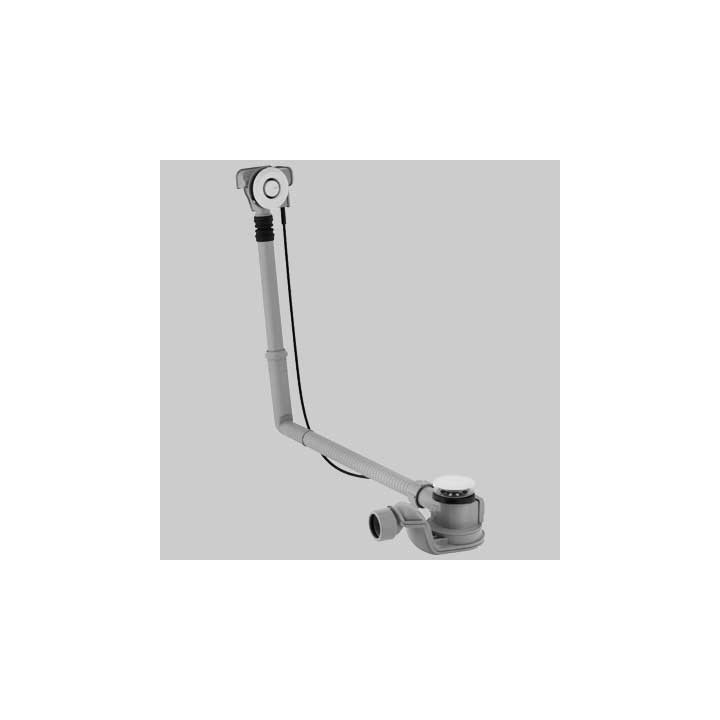 COLONNA VASCA CON PROLUNGA ORIZZONTALE - Uscita Ø 40 . cm 50