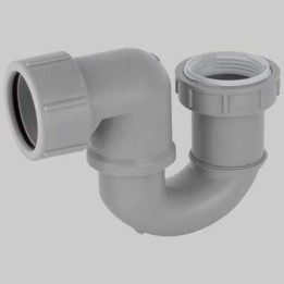 SIFONE PER VASCA IN PP - 1"1/2 - 1"1/4 Uscita Ø 40