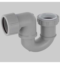 SIFONE PER VASCA IN PP - 1"1/2 - 1"1/4 Uscita Ø 40