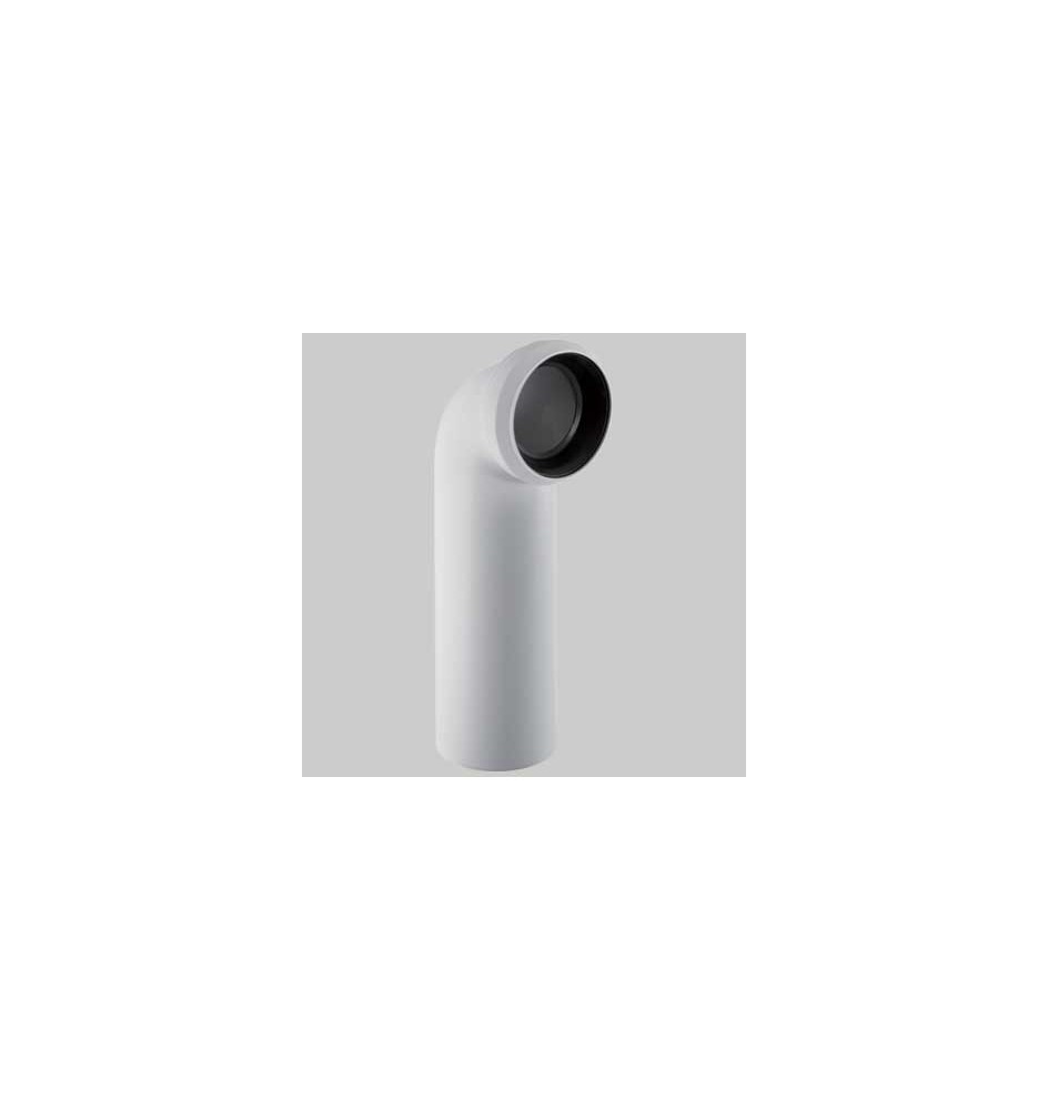 CURVA BIANCA 90° PER VASO CON SCARICO A PARETE - Ø 110