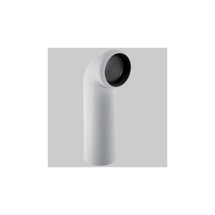 CURVA BIANCA 90° PER VASO CON SCARICO A PARETE - Ø 110