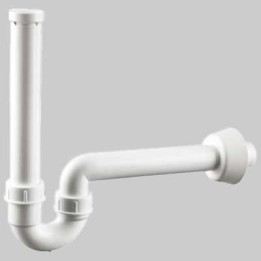 SIFONE ORIENTABILE PER LAVABO CON ROSONE - 1" 1/4 x 40