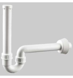 SIFONE ORIENTABILE PER LAVABO CON ROSONE - 1" 1/4 x 40