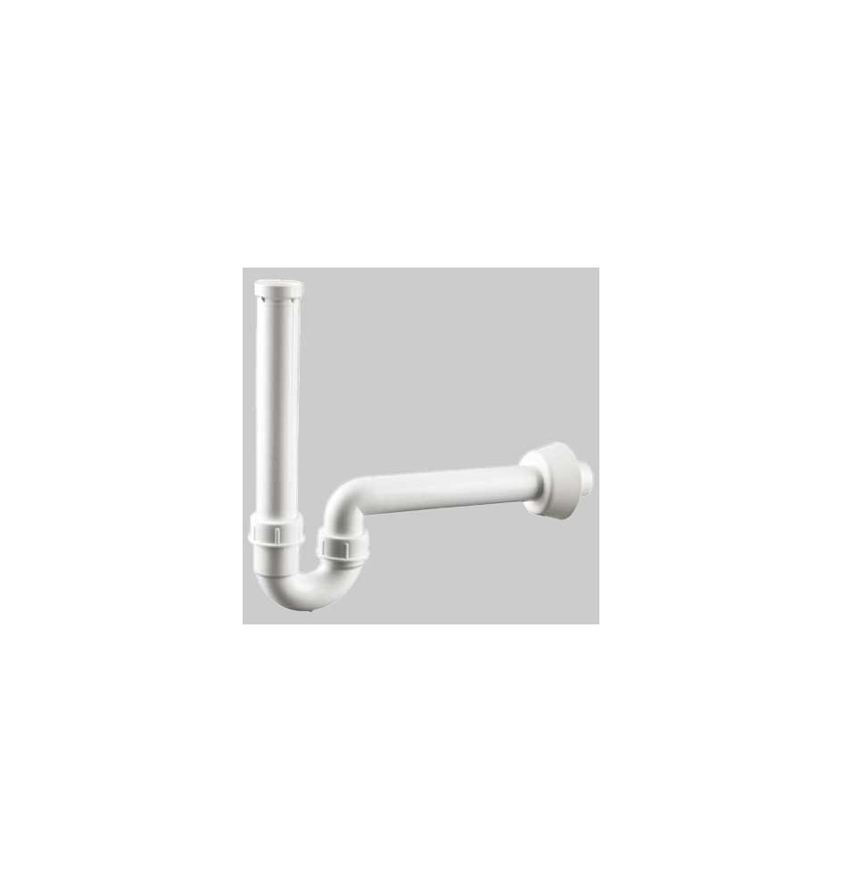 SIFONE ORIENTABILE PER LAVABO CON ROSONE - 1" 1/4 x 40