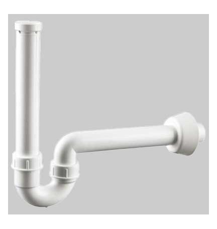 SIFONE ORIENTABILE PER LAVABO CON ROSONE - 1" 1/4 x 40