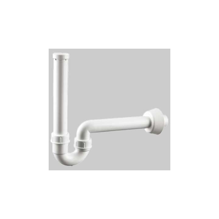 SIFONE ORIENTABILE PER LAVABO CON ROSONE - 1" 1/4 x 40