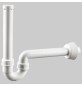 SIFONE ORIENTABILE PER LAVABO CON ROSONE - 1" 1/4 x 40