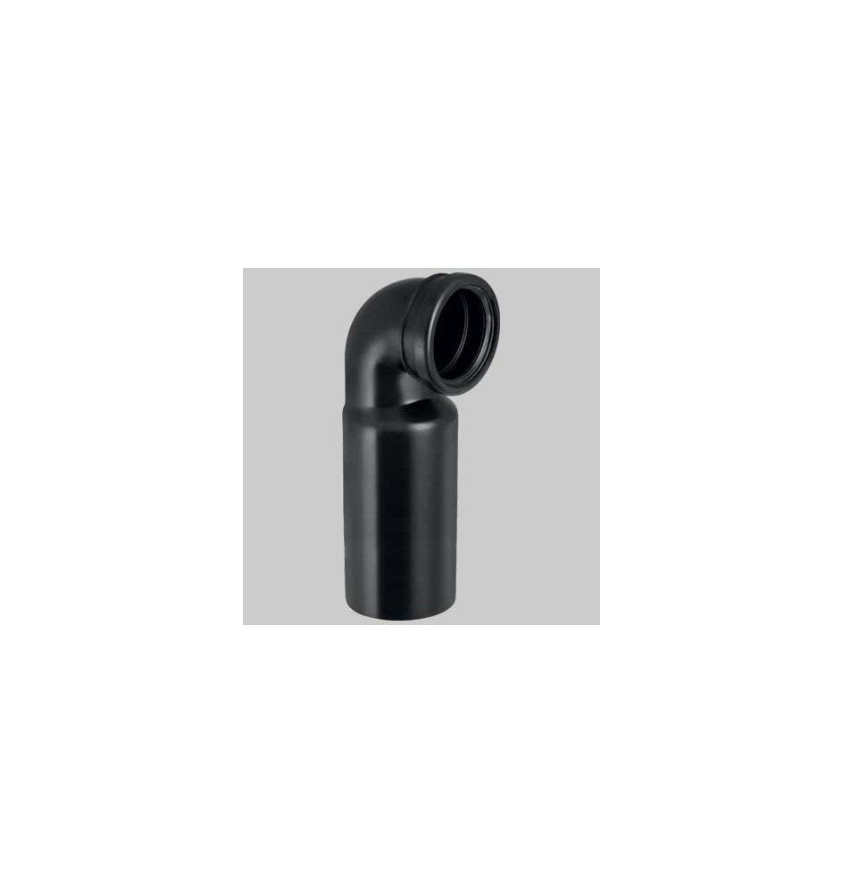 CURVA WC 90° PE PROLUNGATA PER WC SOSPESO - 90/90