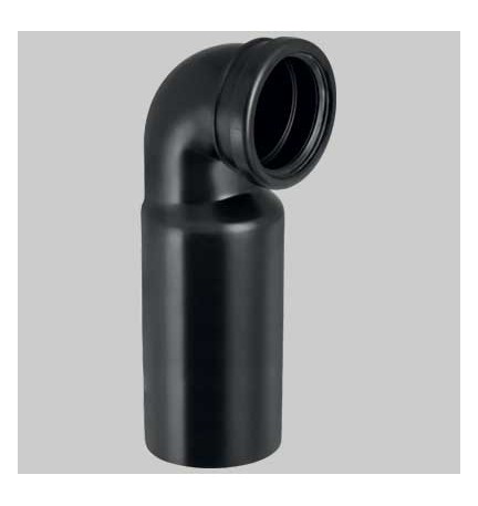 CURVA WC 90° PE PROLUNGATA PER WC SOSPESO - 90/90