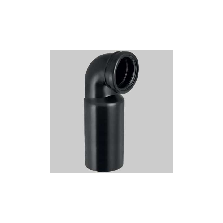 CURVA WC 90° PE PROLUNGATA PER WC SOSPESO - 90/90