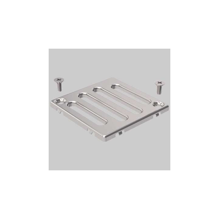 GRIGLIA INOX PER SIFONE DOCCIA AVVITATA - 8x8
