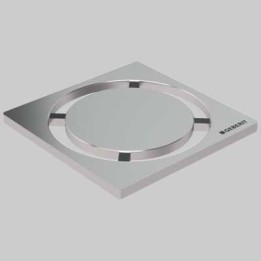 GRIGLIA INOX PER SIFONE DOCCIA DESIGN - 8x8 quadrato