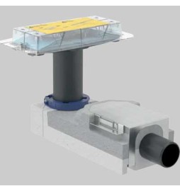 SIFONE PER CANALINE DOCCIA 'CLEANLINE' - per Massetto H,90-220 mm