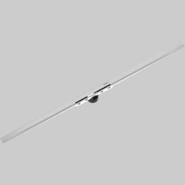 CANALINA DOCCIA 'CLEANLINE 50' - Nero Cromato/ spazzolato
