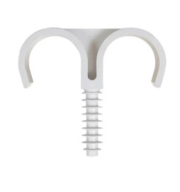 50 PZ FISSATUBO DOPPIO A BATTERE 25 mm