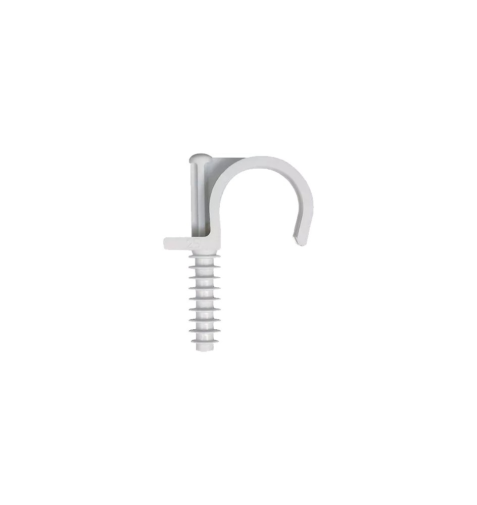 + FISSATUBO SINGOLO A BATTERE 25 mm (pz 50)