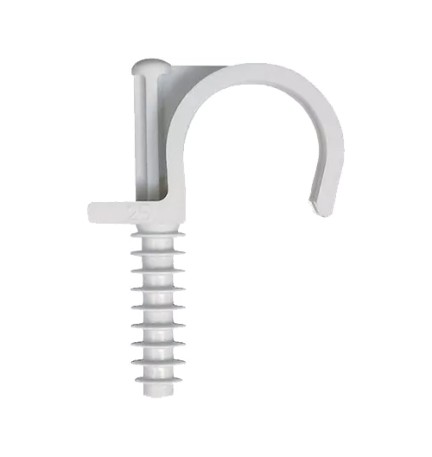 + FISSATUBO SINGOLO A BATTERE 25 mm (pz 50)