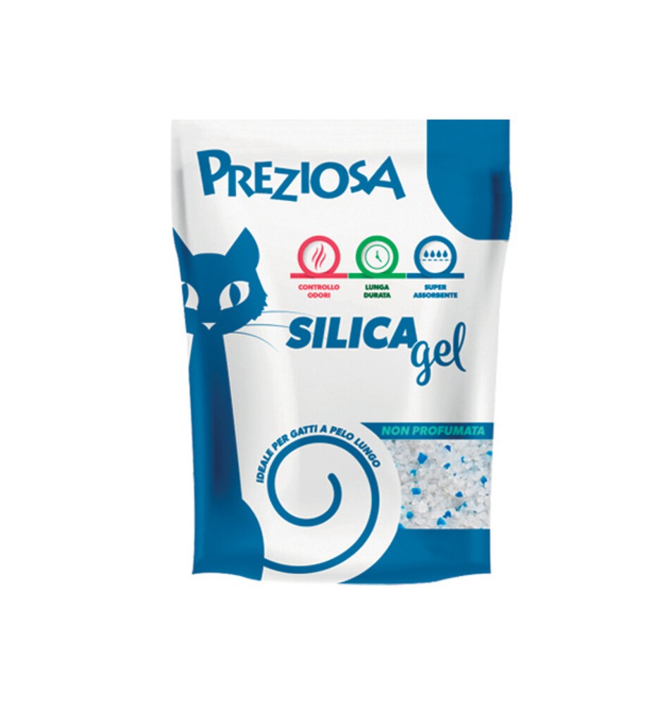 LETTIERA GATTO PREZIOSA 2,25 KG CLASSICA SILICA GEL