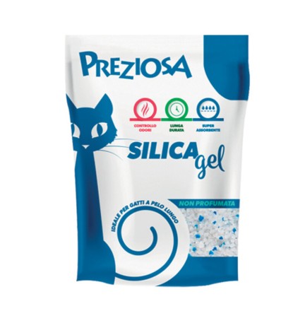 LETTIERA GATTO PREZIOSA 2,25 KG CLASSICA SILICA GEL