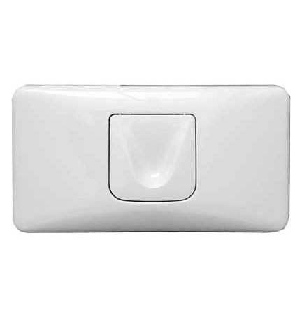 PLACCA DI COMANDO 37051 MONO TASTO - BIANCA