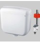 CASSETTA A ZAINO CONCEPT2 S DOPPIO SCARICO - Bianca