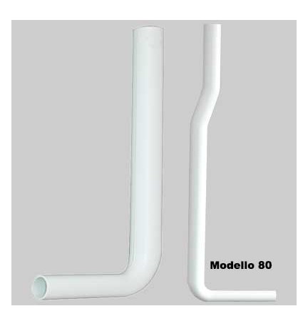 TUBO DI SCARICO PER CASSETTA A ZAINO - mm 1000x230 Ø 50x32