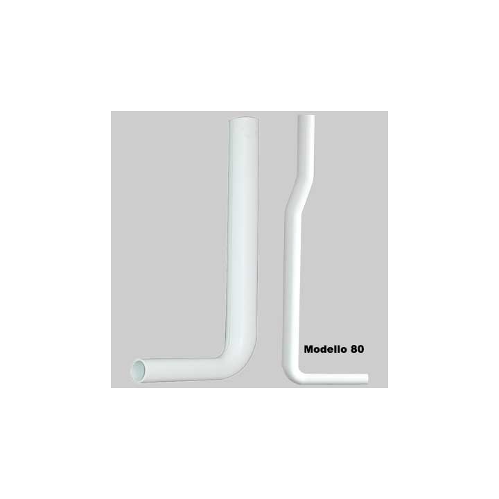 TUBO DI SCARICO PER CASSETTA A ZAINO - mm 1000x230 Ø 50x32