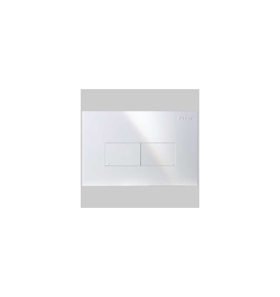 PLACCA DI COMANDO ECO LINEA DOPPIO TASTO - INOX
