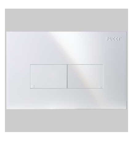 PLACCA DI COMANDO ECO LINEA DOPPIO TASTO - INOX
