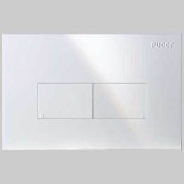 PLACCA DI COMANDO ECO LINEA DOPPIO TASTO - SATINATA