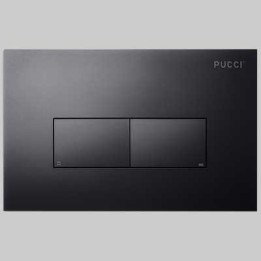PLACCA DI COMANDO ECO LINEA ACRILICO DOPPIO TASTO - Nero Opaco