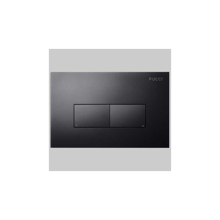 PLACCA DI COMANDO ECO LINEA ACRILICO DOPPIO TASTO - Nero Opaco