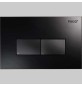 PLACCA DI COMANDO ECO LINEA ACRILICO DOPPIO TASTO - Nero Lucido
