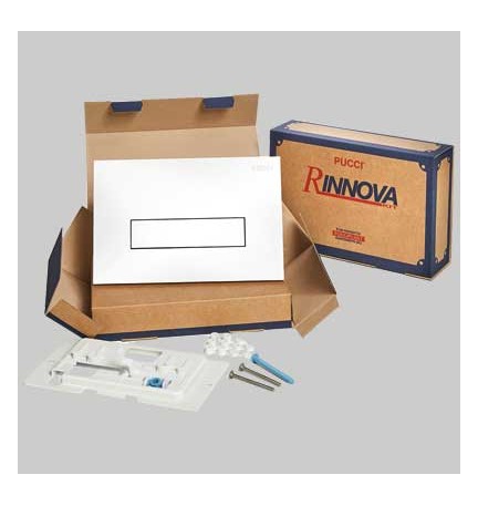 KIT SARA MONO TASTO TELAIO + PLACCA CM.28 - Sp.1,0 Cromata