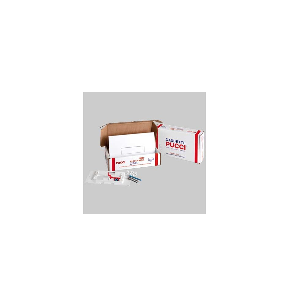 KIT SARA MONO TASTO TELAIO + PLACCA CM.33 - Sp.1,2 Cromata
