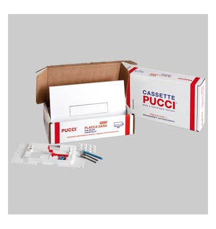 KIT SARA MONO TASTO TELAIO + PLACCA CM.33 - Sp.1,2 Cromata