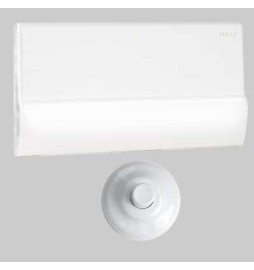 PLACCA DI COPERTURA + PULSANTE PER CASSETTA INCASSO RAME - Bianco