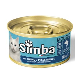 CIBO GATTO MONGE SIMBA 85 G TONNO E PESCE BIANCO