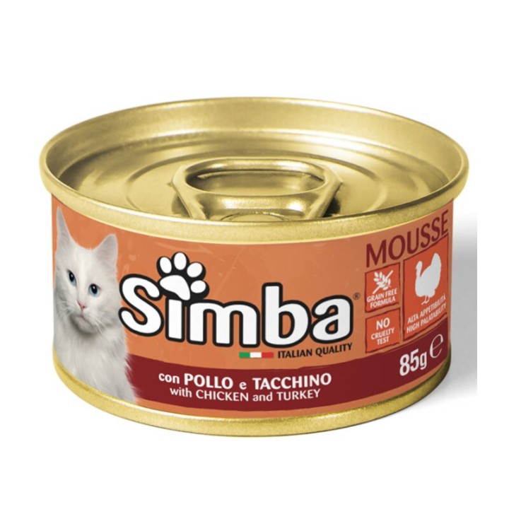 CIBO GATTO MONGE SIMBA 85 G POLLO E TACCHINO