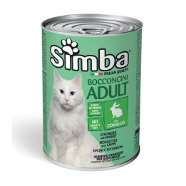 CIBO GATTO MONGE SIMBA 415 G BOCCONCINI CONIGLIO