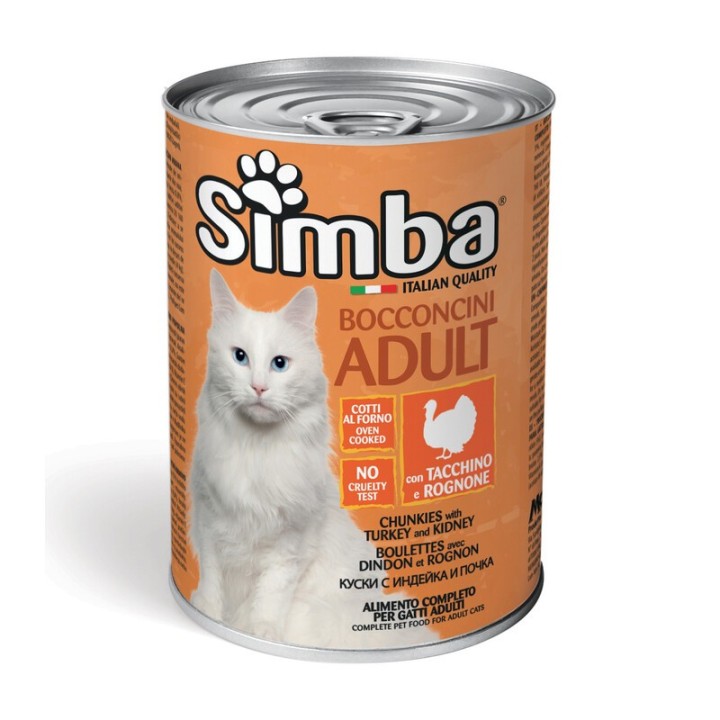 CIBO GATTO MONGE SIMBA 415 G BOCCONCINI TACC ROG