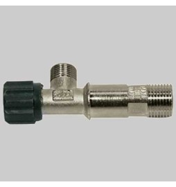 RUBINETTO OTTONE CON SUPPORTO PER CASSETTA SARA ECO - 1/2