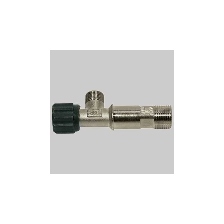 RUBINETTO OTTONE CON SUPPORTO PER CASSETTA SARA ECO - 1/2