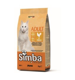 CIBO GATTO MONGE SIMBA 2 KG CROCCANTINI POLLO